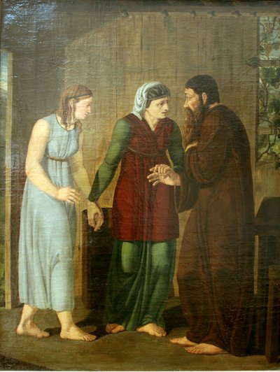 Agar se convierte en concubina de Abraham de Josef Wintergast
